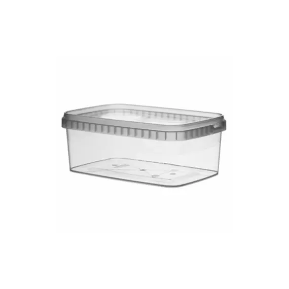 Embalagem Alimentar 1200ml PP Reutilizável c/Tampa 1un