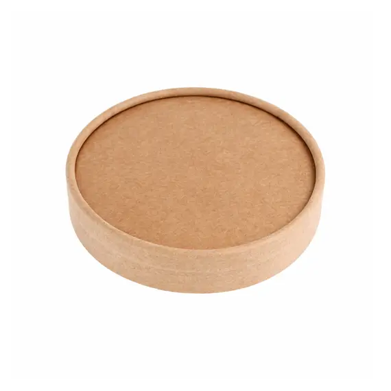 Tampa Ø15cm Cartão Saladeiras Redonda Kraft 50un