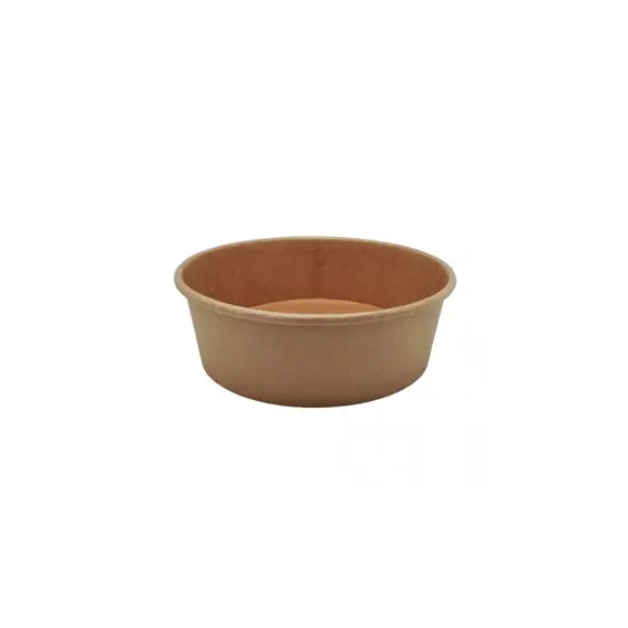 Saladeiras 500ml Cartão Redondo Ø150mm Cor Kraft 50un