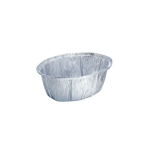Embalagem Alimentar Alumínio 2400ml Oval c/Tampa 100un