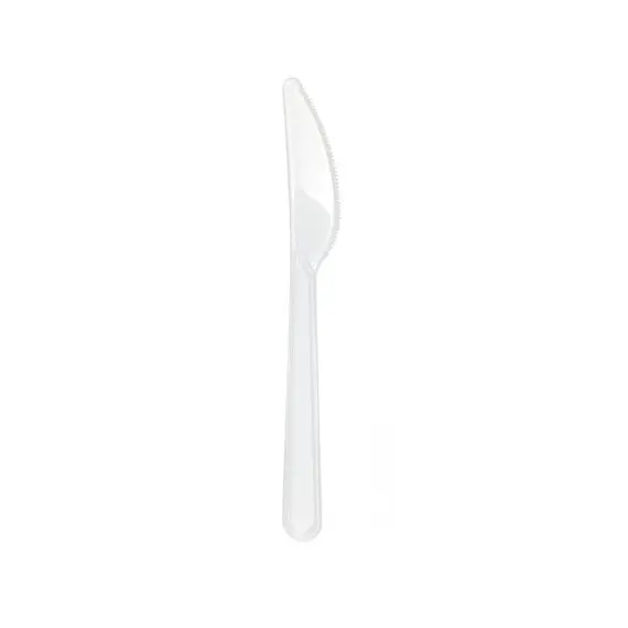 Facas PS Reutilizáveis 18cm Transparente 50un