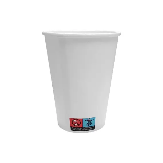 Copos 240ml Papel 8oz Branco 50un
