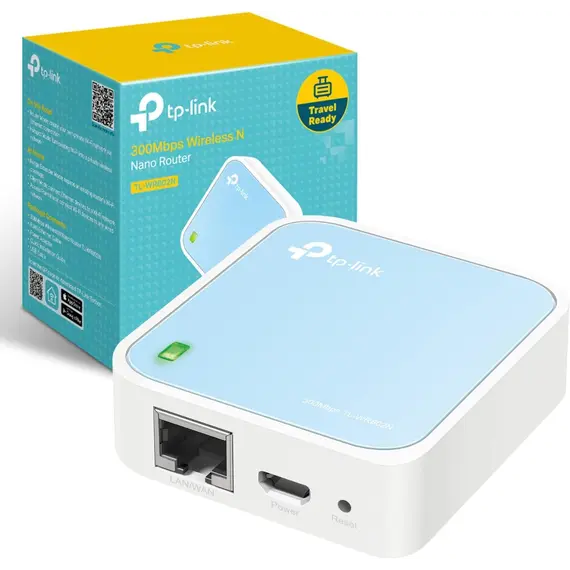 TP-LINK TL-WR802N N300 Wireless 802.11n/300Mbps Nano router LAN/WAN mikro USB