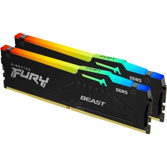 KINGSTON 64GB 6000MT/s DDR5 CL36 DIMM Kit of 2 FURY Beast RGB