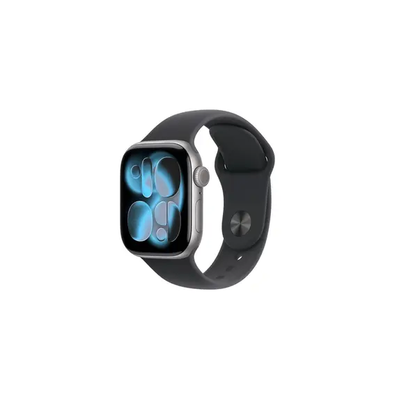 APPLE WATCH SERIES 11 GPS 42MM SPACE GREY ALUMINIUM CASE WITH BLACK SPORT BAND - M/L