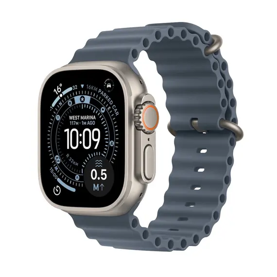 APPLE WATCH ULTRA 3 GPS + CELLULAR 49MM NATURAL TITANIUM CASE WITH ANCHOR BLUE OCEAN BAND