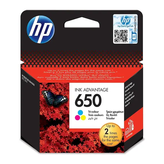 HP 650 Tri-Color Original Ink Cartridge