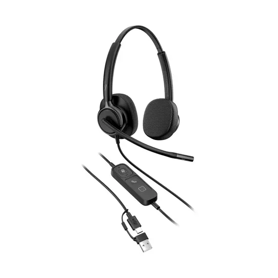 HP Poly Mission 425 Stereo USB Wired Headset WW