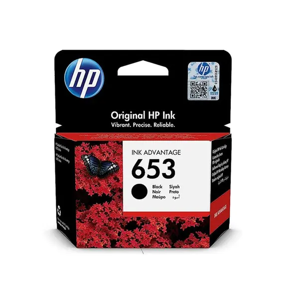 HP 653 Black Original Ink Advantage Cartridge