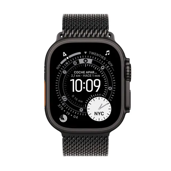 APPLE WATCH ULTRA 3 GPS + CELLULAR 49MM BLACK TITANIUM CASE WITH BLACK TITANIUM MILANESE LOOP - LARGE