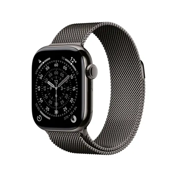 APPLE WATCH SERIES 11 GPS + CELLULAR 46MM SLATE TITANIUM CASE WITH SLATE MILANESE LOOP - M/L