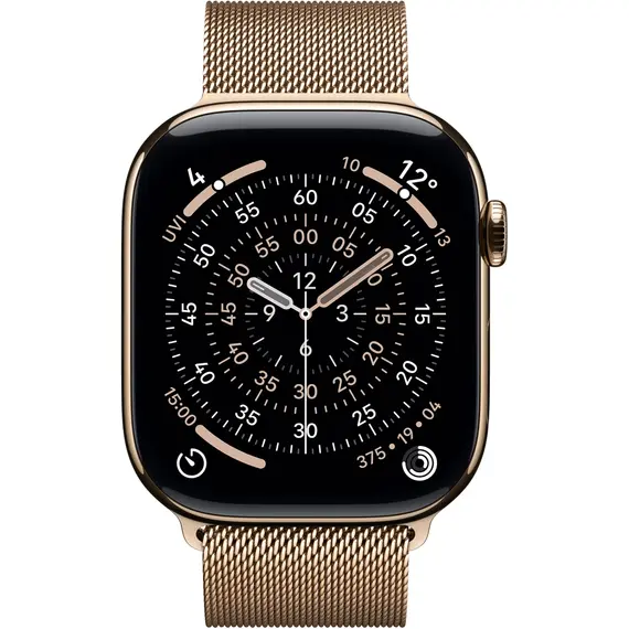 APPLE WATCH SERIES 11 GPS + CELLULAR 46MM GOLD TITANIUM CASE WITH GOLD MILANESE LOOP - S/M