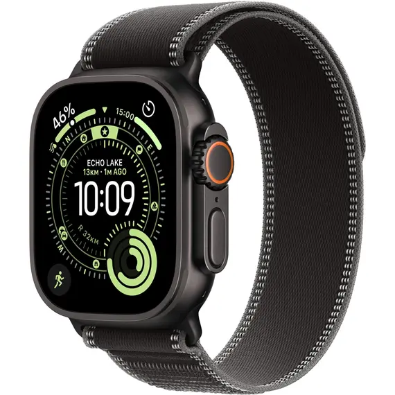 APPLE WATCH ULTRA 3 GPS + CELLULAR 49MM BLACK TITANIUM CASE WITH BLACK/CHARCOAL TRAIL LOOP - S/M