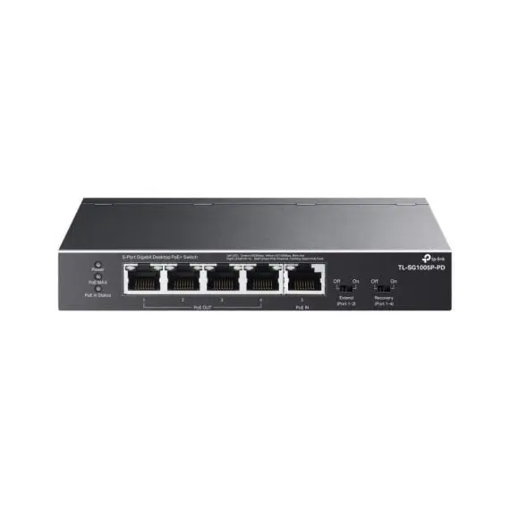 TP-LINK 5-Port Gigabit Desktop Switch with 1-Port PoE++ In and 4-Port PoE+ Out