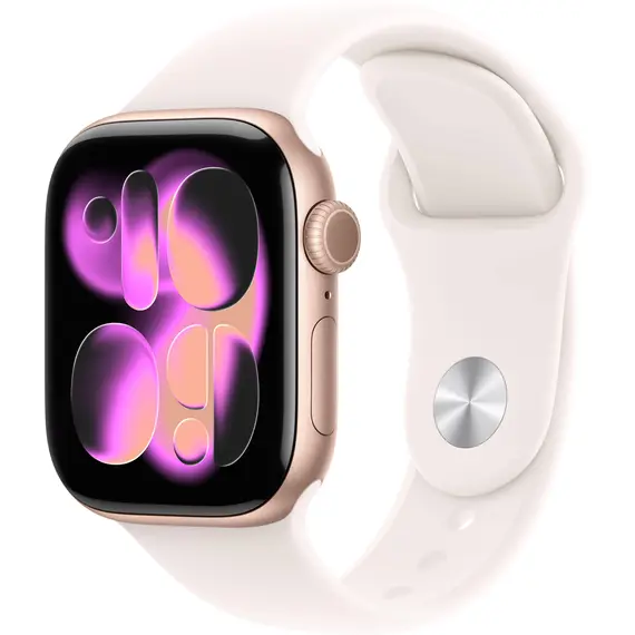APPLE WATCH SERIES 11 GPS + CELLULAR 42MM ROSE GOLD ALUMINIUM CASE WITH LIGHT BLUSH SPORT BAND - S/M