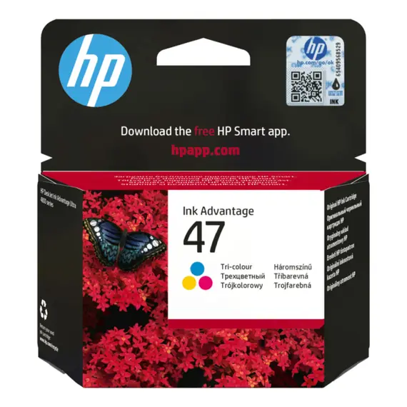 HP 47 Original Tri-Color Ultra Ink Advantage Cartridge