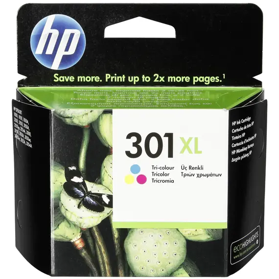 HP 301XL High Yield Tri-Color Original Ink Cartridge