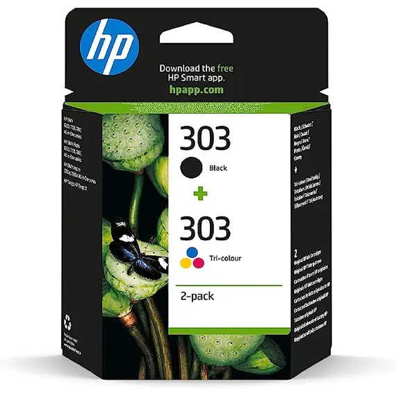 HP 303 Black/Tri - Color Original Ink Cartridge 2-Pack