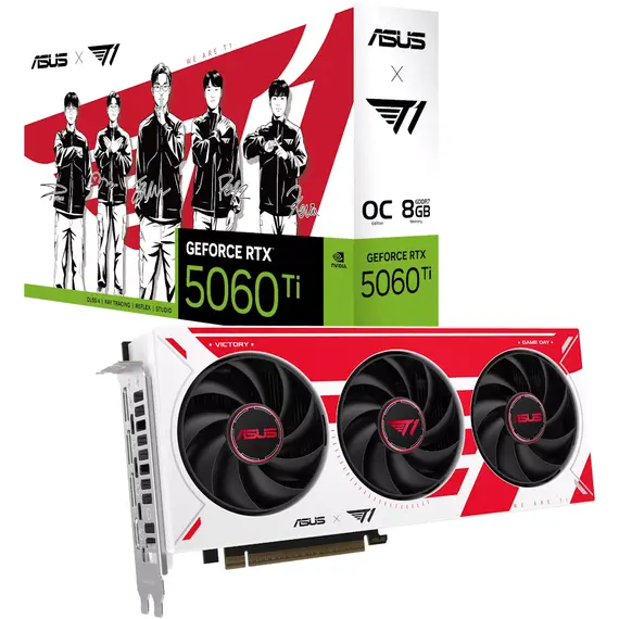 ASUS T1 GeForce RTX 5060 TI OC 8GB GDDR7 GAMING 1xHDMI 3xDP