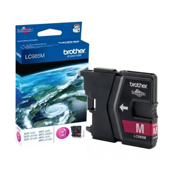 BROTHER LC985M magenta ink 260pages DCPJ125 DCPJ140 DCPJ315 DCPJ515 MFCJ220 MFCJ265 MFCJ410 MFCJ415