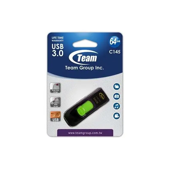 TEAMGROUP memory USB C145 64GB USB 3.0 Green