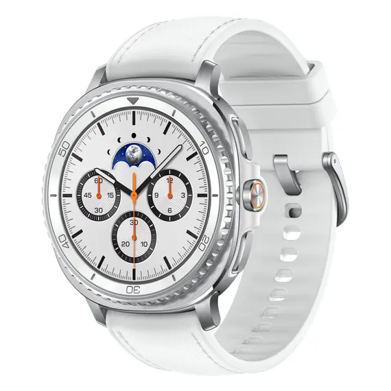 Samsung Galaxy Watch8 Classic 46mm BT Branco | Relógio inteligente de alta tecnologia na bluepixel.pt