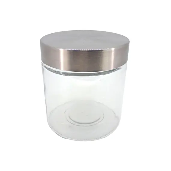 Frasco Vidro 700ml Tampa Metal