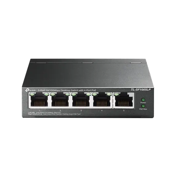 Switch TP-LINK TL-SF1005LP 5-Portas 10/100 Mbps com PoE 41W - Loja BluePixel