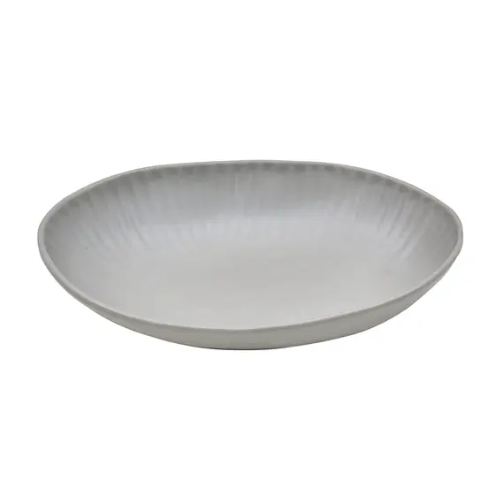 Saladeira 26.5x19.6x5cm Melamina Oval AQUA GREY 1un
