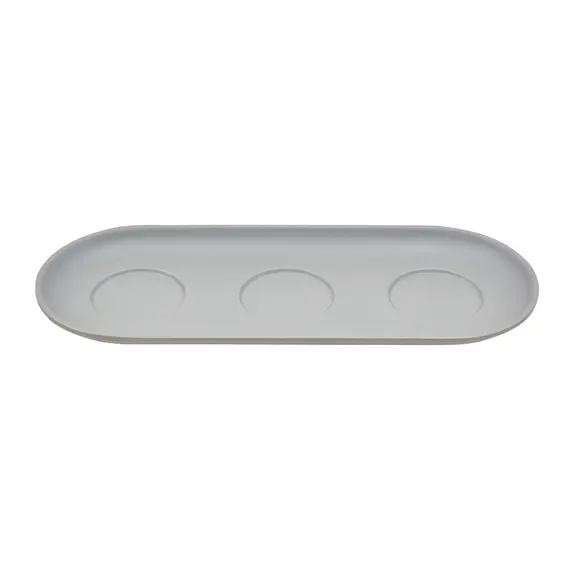 Travessa Molheiras 27x11x1.75cm Melamina AQUA GREY 1un