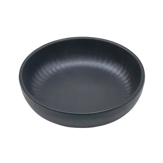 Taça 12x3cm Melamina Redonda AQUA BLACK 1un