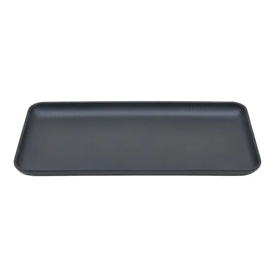 Prato 32.5x17.6x1.6cm Melamina Retangular AQUA BLACK 1un