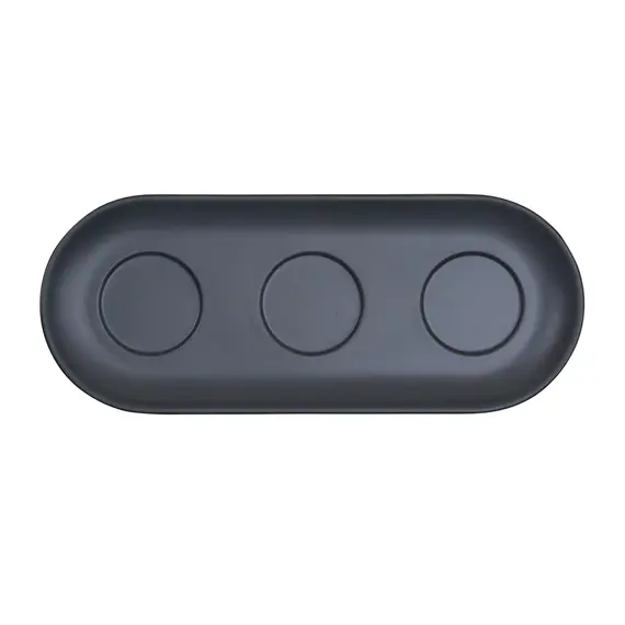 Travessa Molheiras 27x11x1.75cm Melamina AQUA BLACK 1un