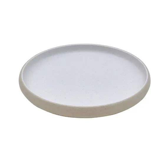 Prato 22x2.5cm Melamina Redondo MICHELIN SAND/WHITE 1un