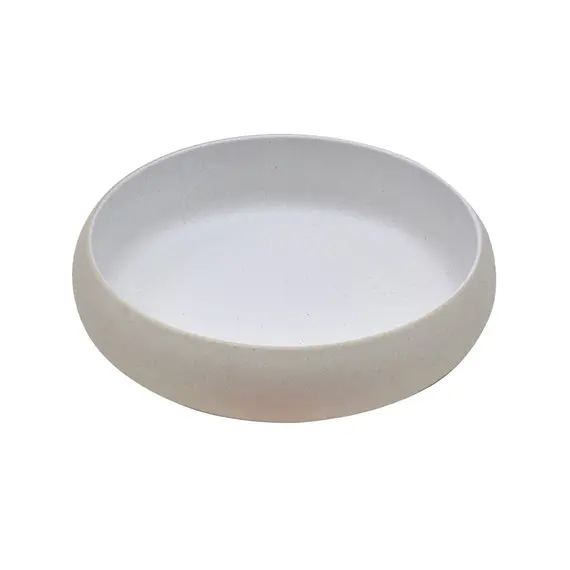 Tigela 23x5.5cm Melamina Redonda MICHELIN SAND/WHITE 1un