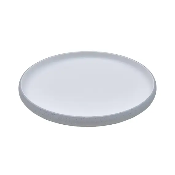 Prato 27x2.5cm Melamina Redondo MICHELIN GREY/WHITE 1un