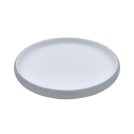 Prato 22x2.5cm Melamina Redondo MICHELIN GREY/WHITE 1un