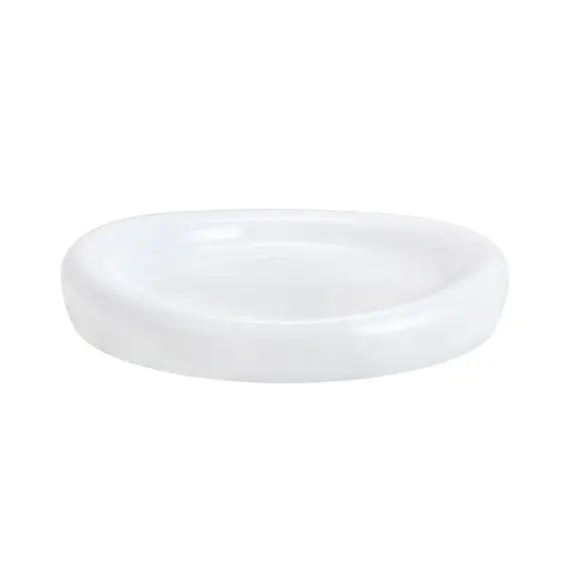 Prato 25.4x4.1cm Melamina Redondo ESSENTIA Branco 1un