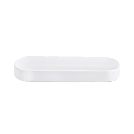 Prato 25x8x3cm Melamina Oval ESSENTIA Branco 1un
