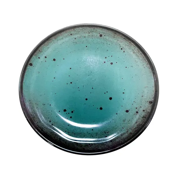 Prato 25.5x2.9cm Melamina Redondo TERRACOTA Azul 1un