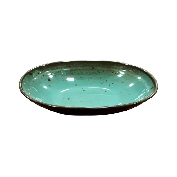 Tigela 24.1x15.6x5.4cm Melamina Oval TERRACOTA Azul 1un