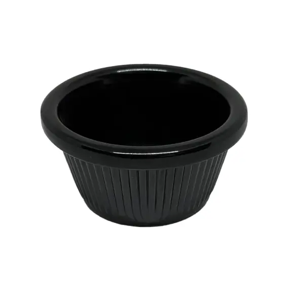 Ramequim 07.95x4.15cm 80ml Melamina ESSENTIA Preto 1un
