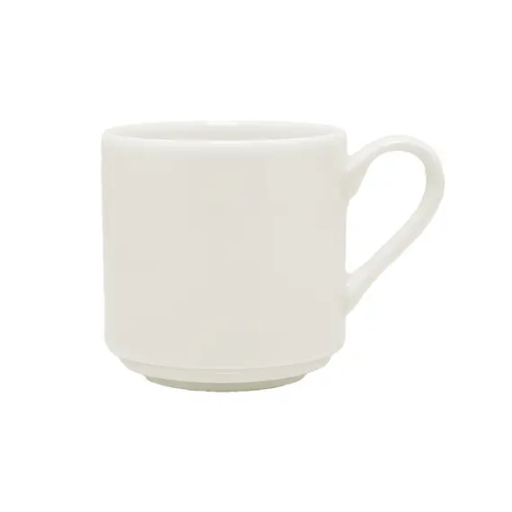 Chávena 090ml Porcelana Empilhável Moka CANVAS Branco 1un