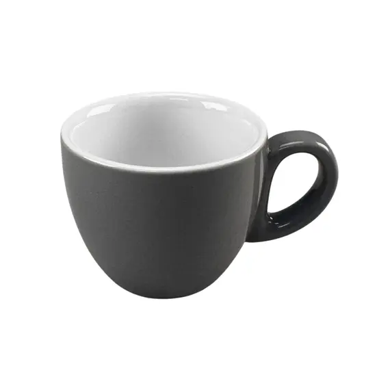 Chávena 080ml Porcelana BARISSIMO Cinzento Brilhante 1un