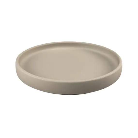 Prato 12cm Porcelana Borda Alta ARTZA Cinzento 1un