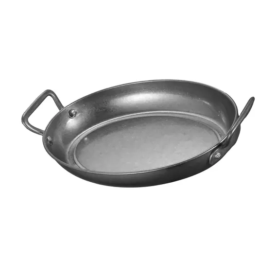 Travessa 14x10x2.5cm Asa Dupla Oval Liso ACERO INOx 1un