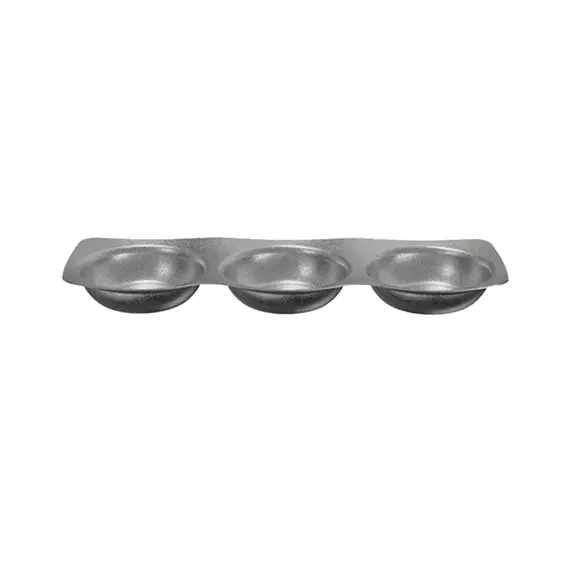 Molheira Tripla 26.6x9.2x2.6cm ACERO INOx 1un