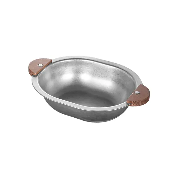 Tigela 17x24cm com Asas Liso ACERO INOx 1un