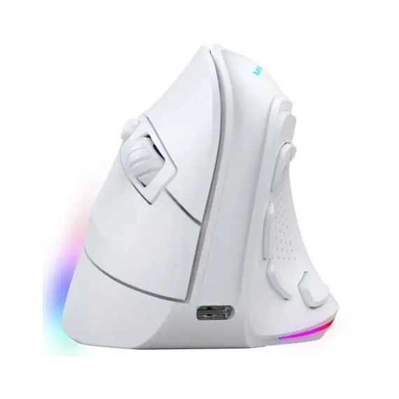 Mouse Gaming Vertical RGB Wireless e Wired - Modelo MARS GAMING MMSK TRI-MODE