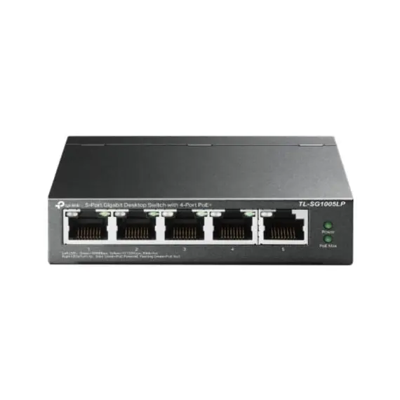 TP-LINK TL-SG1005LP Switch Gigabit de 5 Portas com PoE+ 40W - Rede Fiável e Eficiente
